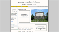 Desktop Screenshot of centerpointeleaguecity.com